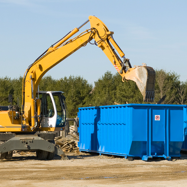 what are the rental fees for a residential dumpster in Williston